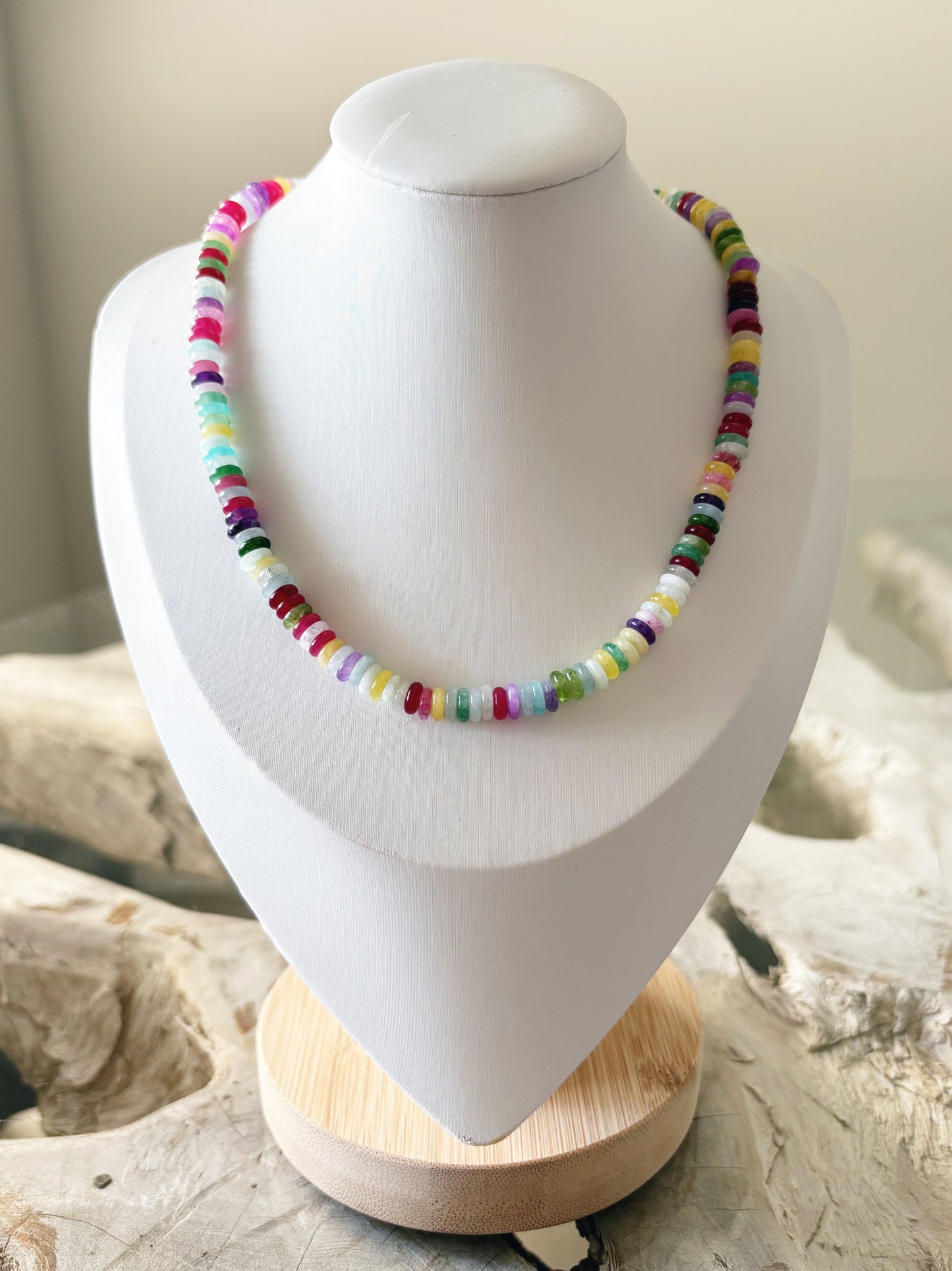 Multi Colored Jade Necklace