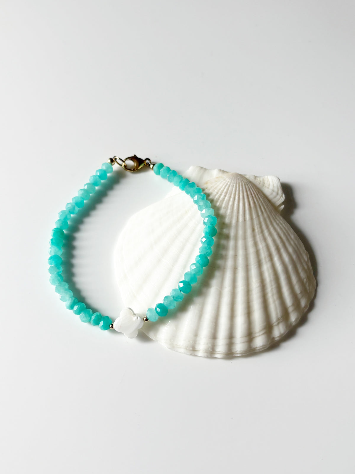 Amazonite Clover Bracelet