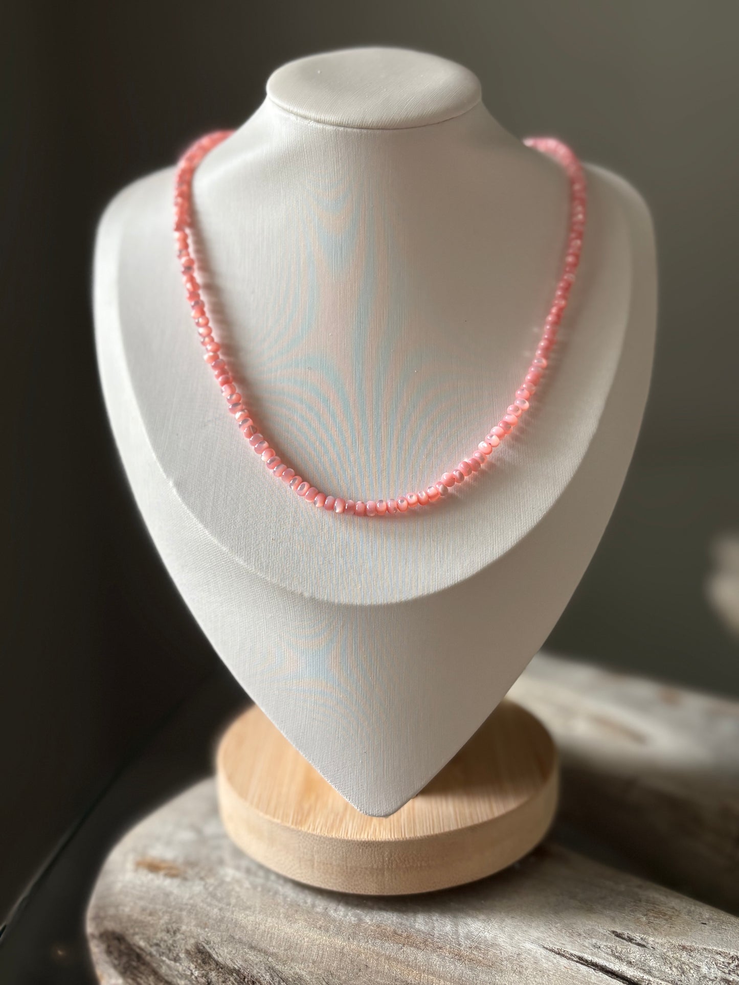 Pink Mother of Pearl Necklace