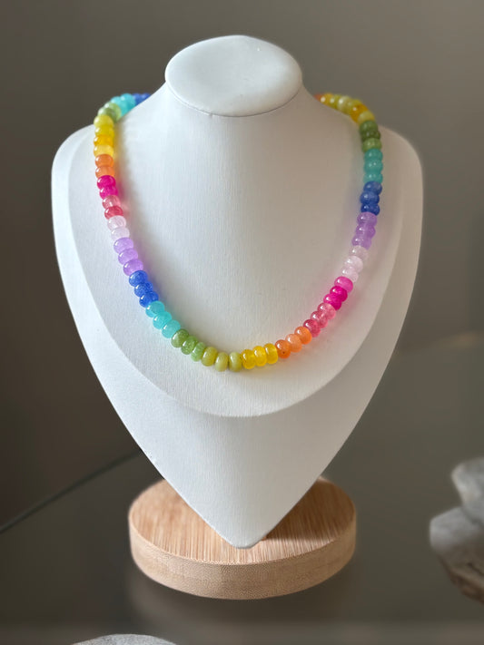 Rainbow Gemstone Necklace