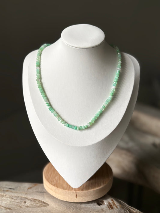 Chrysoprase Necklace 14"