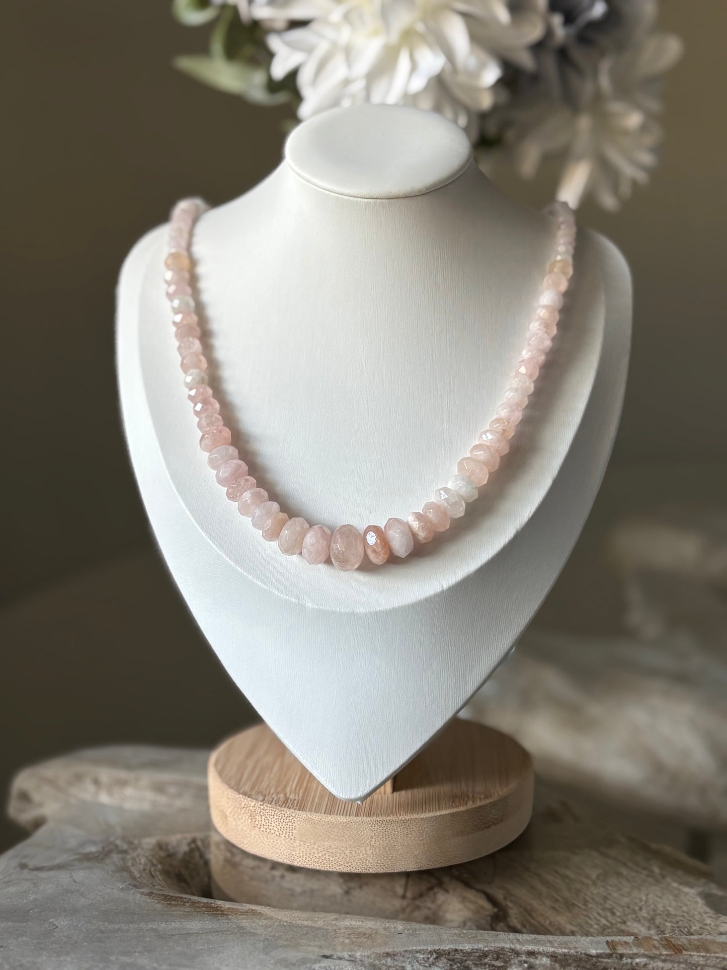 Graduated Rose Quartz Necklace