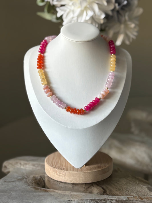 Summer Gemstone Mix Necklace