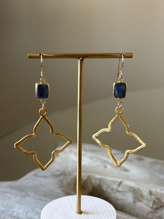 Kyanite Star Earrings