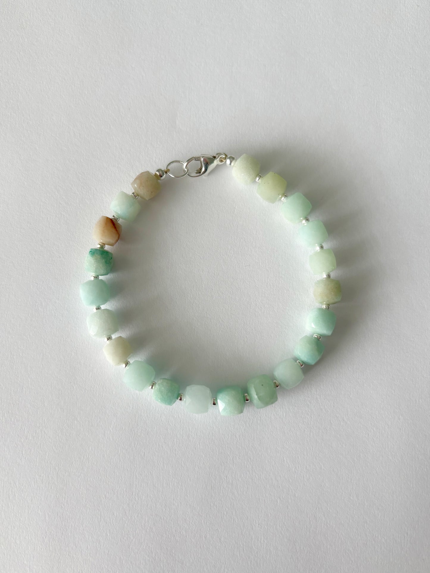 Amazonite Cube Bracelet