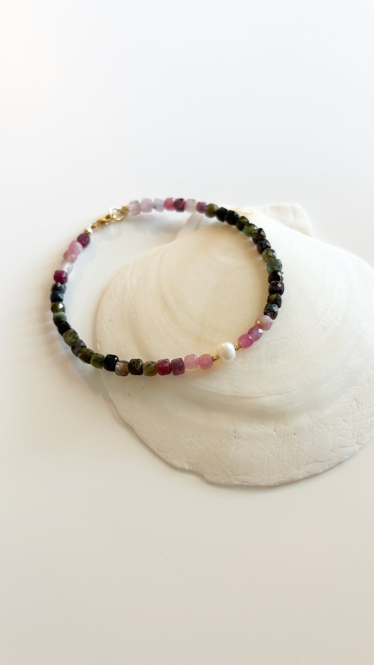 Tourmaline and Pearl Bracelet