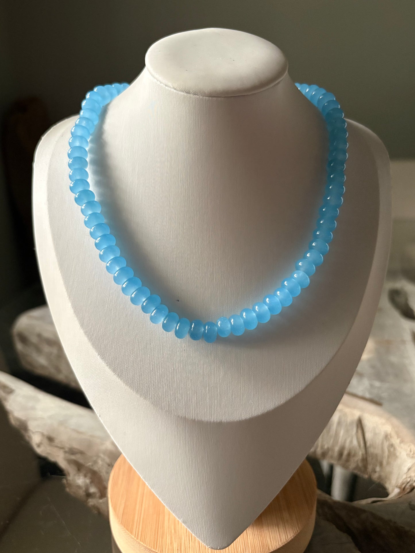Light Blue Jade Necklace