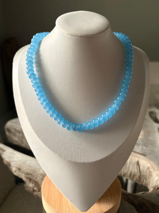 Light Blue Jade Necklace