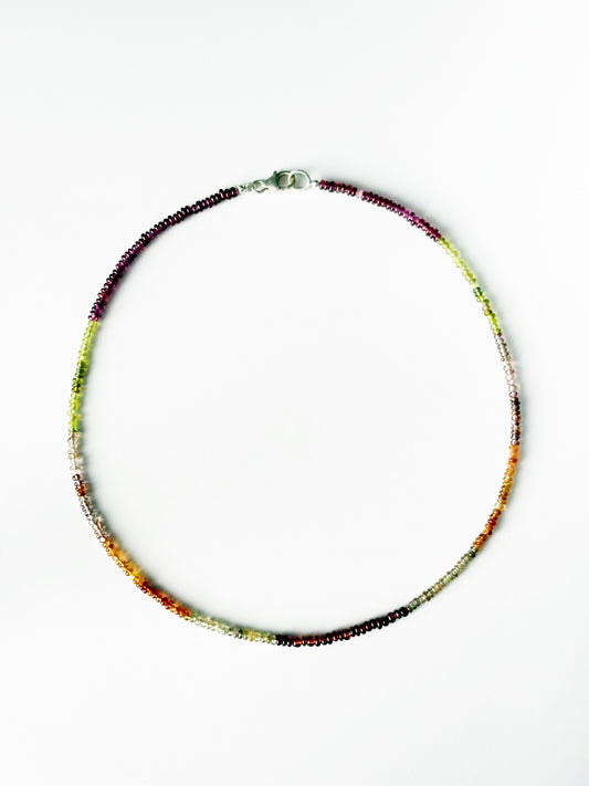 Simple Fall Sapphire Necklace