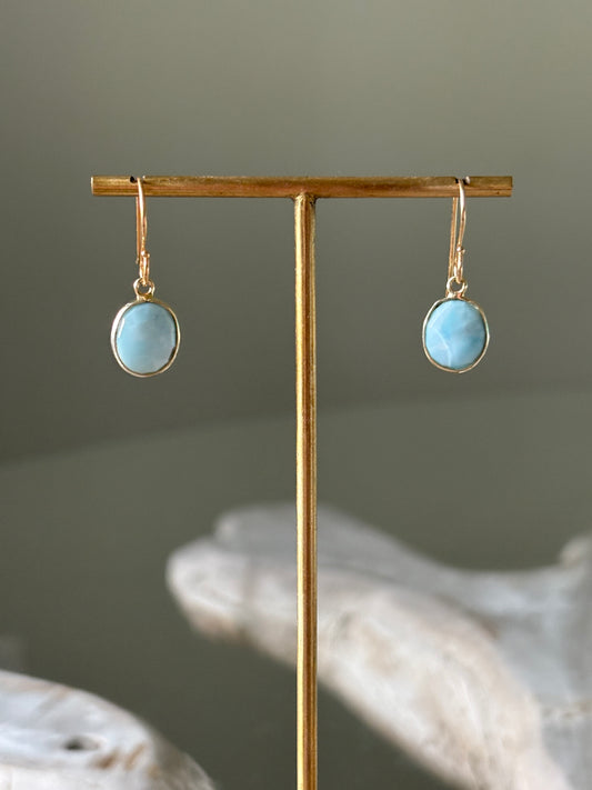 Larimar Gold Filled earrings