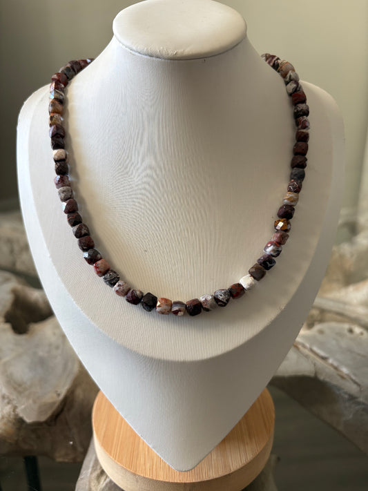 Mexican Crazy Lace Agate Necklace