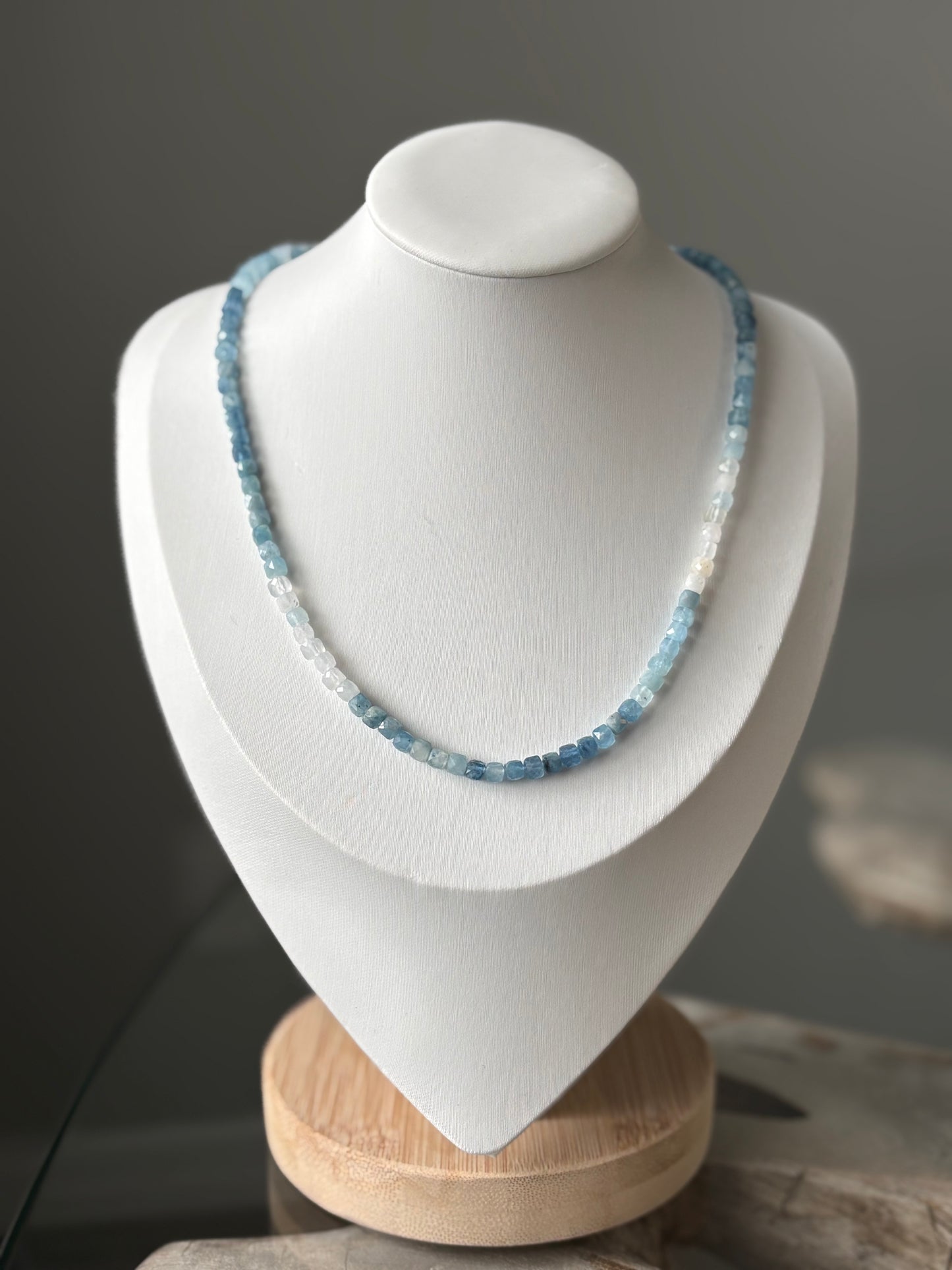 Aquamarine Silver Necklace