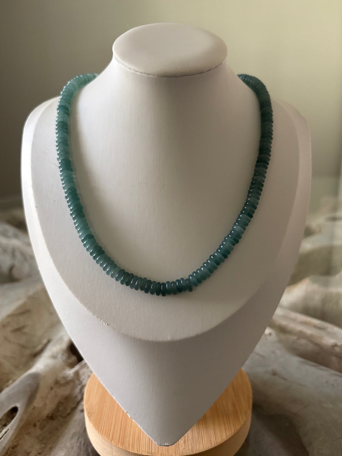 Dark Green Jade Necklace