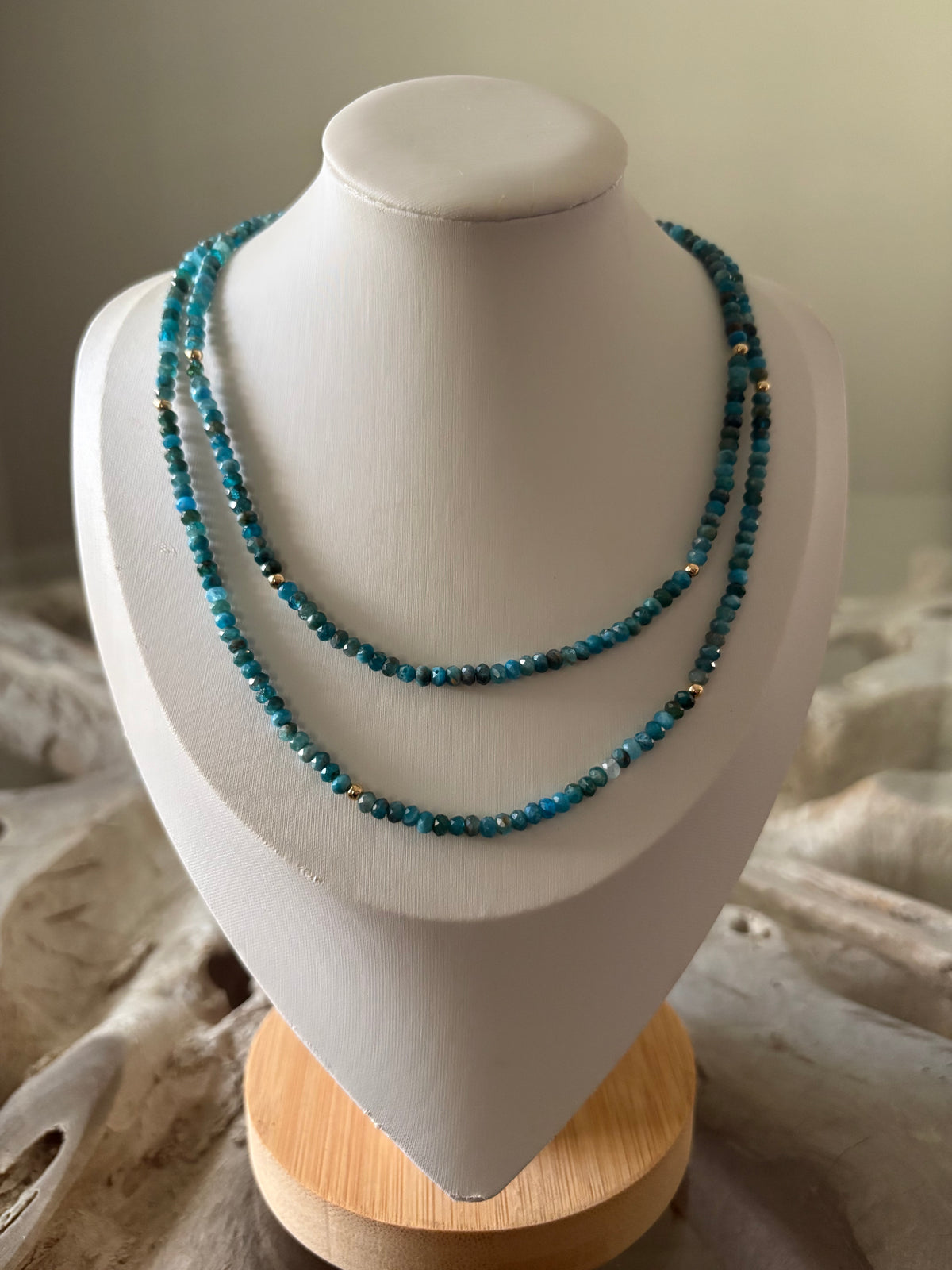 Long Apatite Necklace