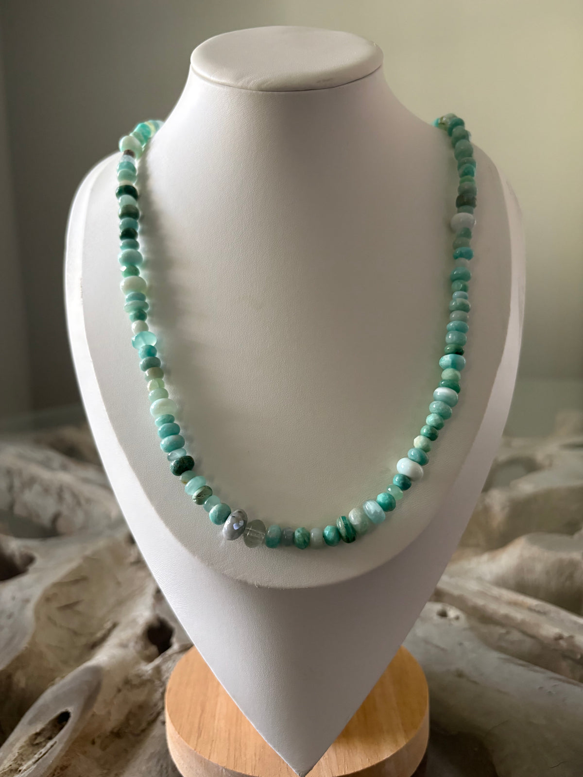 Mixed Blue Gemstone Necklace