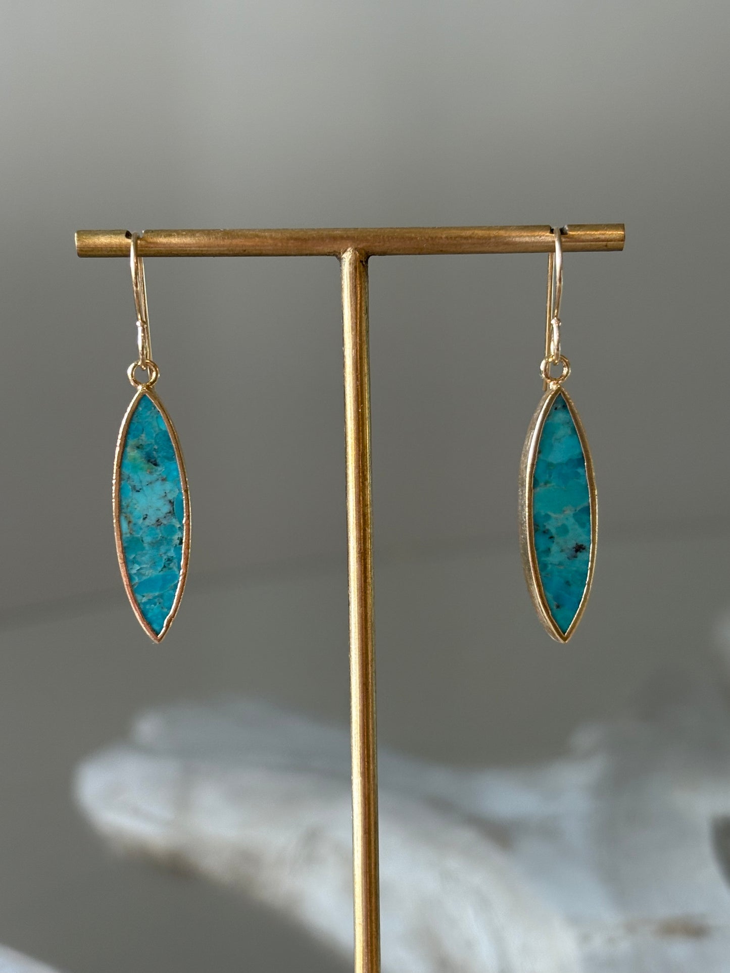 Howlite Turquoise Earrings