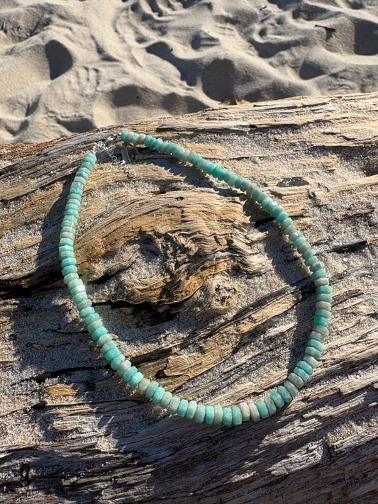 Amazonite Hexagon Necklace