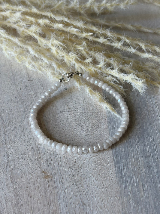 White Silverite Bracelet