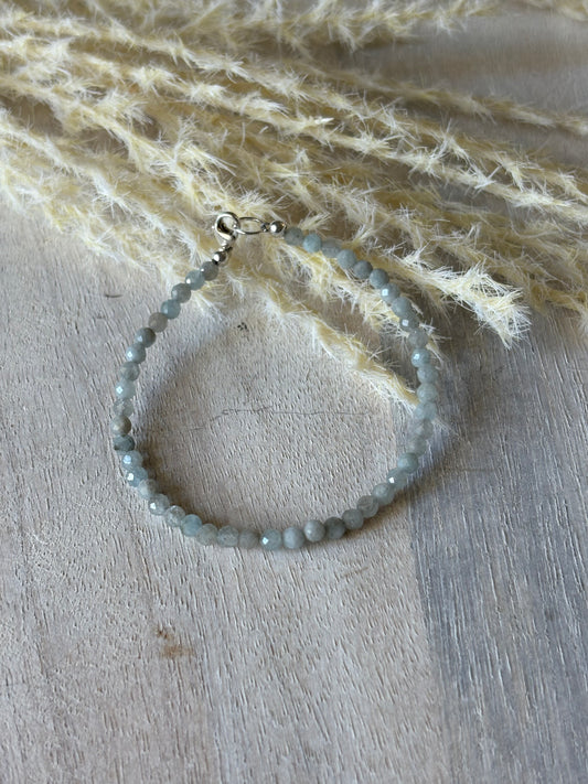 Delicate Aquamarine Bracelet