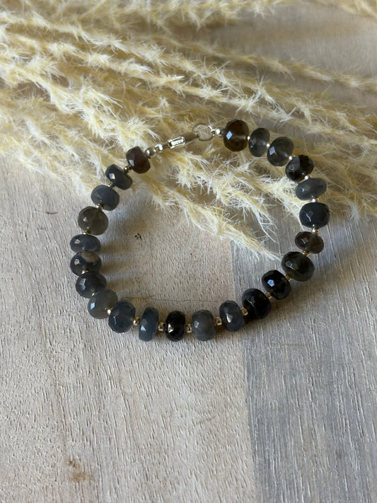 Grey Moonstone Bracelet