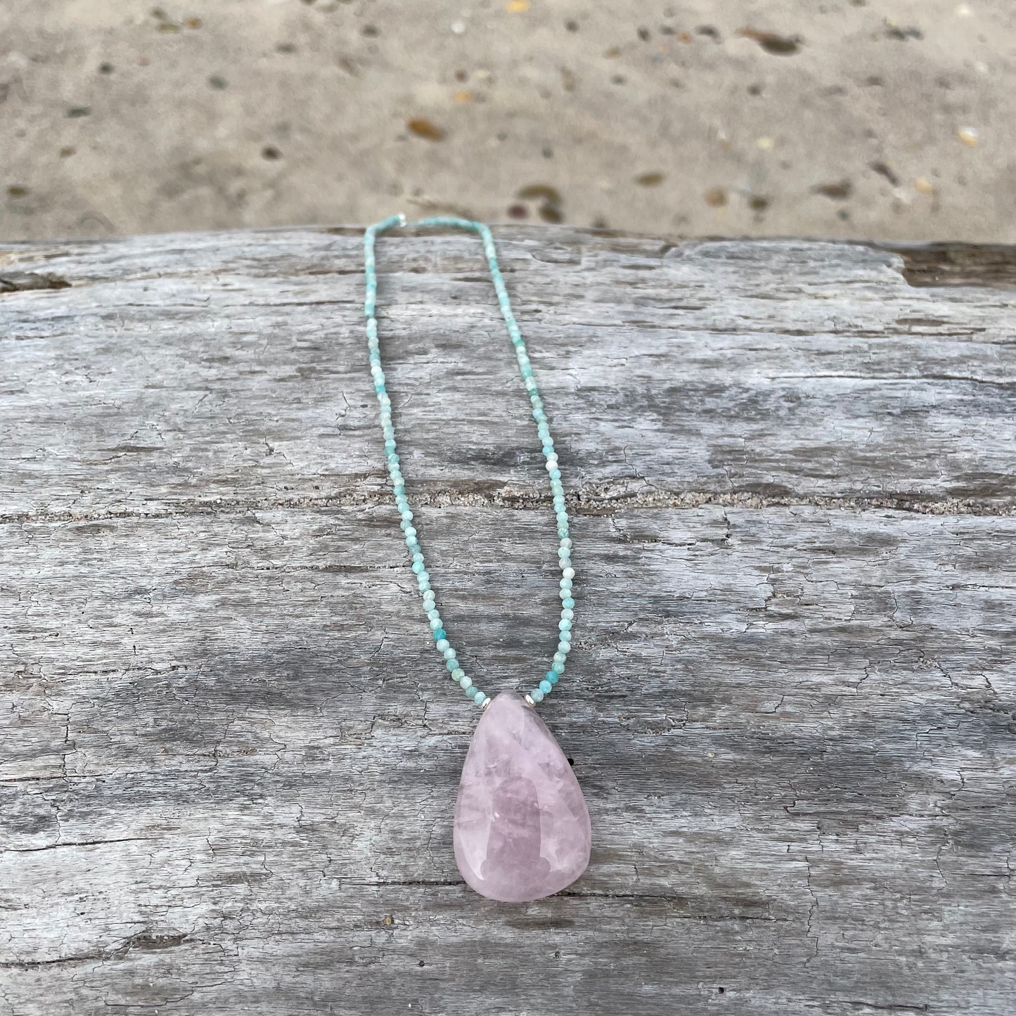 Amazonite and Rose Quartz Necklace